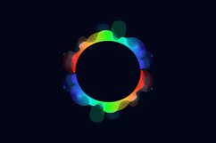 Abstract colorful sound wave element design Product Image 1