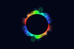 Abstract colorful sound wave element design Product Image 2
