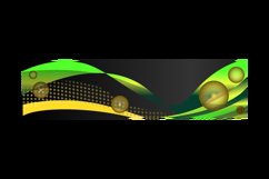 Abstract colorful wavy header design background Product Image 2