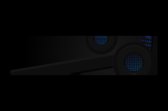 Abstract dark horizontal banner background with gradient Product Image 2