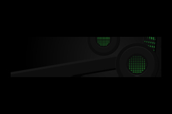 Abstract dark horizontal banner background with gradient Product Image 2