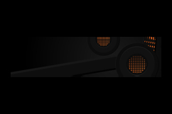 Abstract dark horizontal banner background with gradient Product Image 2