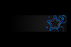 Abstract dark horizontal cover and banner with stars gradien Product Image 2