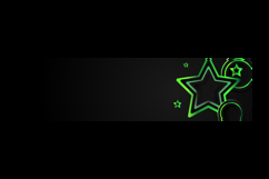 Abstract dark horizontal cover and banner with stars gradien Product Image 2