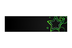 Abstract dark horizontal cover and banner with stars gradien Product Image 1