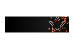 Abstract dark horizontal cover and banner with stars gradien Product Image 1