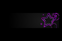 Abstract dark horizontal cover and banner with stars gradien Product Image 2