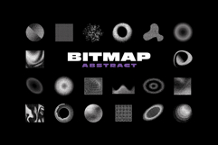 Abstract Dithering Bitmap Shapes Product Image 1