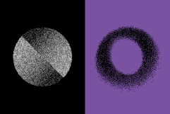 Abstract Dithering Bitmap Shapes Product Image 2