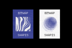 Abstract Dithering Bitmap Shapes Product Image 4