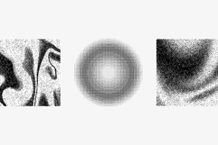 Abstract Dithering Bitmap Shapes Product Image 5
