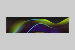 Abstract dynamic vibrant gradient horizontal banner cover Product Image 2
