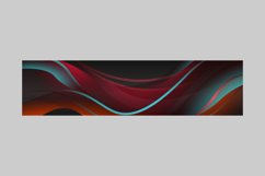 Abstract dynamic vibrant gradient horizontal banner poster Product Image 2