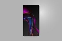 Abstract dynamic vibrant gradient mobile screen vector Product Image 1