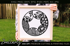 Abstract Floral Illustration SVG Floral T-shirt Mug Pillow Product Image 2