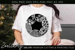 Abstract Floral Illustration SVG Floral T-shirt Mug Pillow Product Image 3