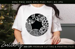 Abstract Floral Illustration SVG Floral T-shirt Mug Pillow Product Image 3