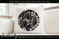 Floral Illustration Abstract Floral SVG Zentangle T-shirt Product Image 6