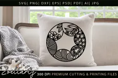 Abstract Floral Illustration SVG Floral T-shirt Mug Pillow Product Image 1