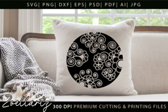 Floral Illustration Abstract Floral SVG Zentangle T-shirt Product Image 1