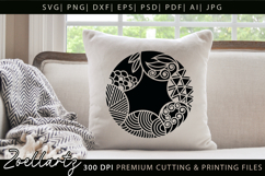 Abstract Floral Illustration SVG Floral T-shirt Mug Pillow Product Image 1