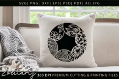 Abstract Floral Illustration SVG Floral T-shirt Mug Pillow Product Image 1