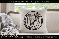 Floral Illustration Abstract Floral SVG Zentangle T-shirt Product Image 1