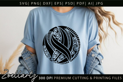 Floral Illustration Abstract Floral SVG Zentangle T-shirt Product Image 3