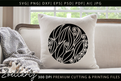 Floral Illustration Abstract Floral SVG Zentangle T-shirt Product Image 1