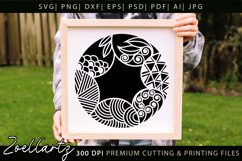 Abstract Floral Illustration SVG Floral T-shirt Mug Pillow Product Image 2