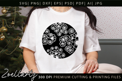 Floral Illustration Abstract Floral SVG Zentangle T-shirt Product Image 3