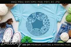 Abstract Floral Illustration SVG Floral T-shirt Mug Pillow Product Image 5