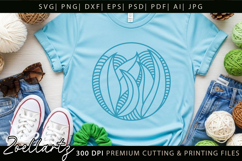 Floral Illustration Abstract Floral SVG Zentangle T-shirt Product Image 4