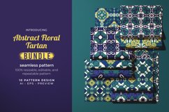 Abstract Floral Tartan - Seamless Pattern Product Image 1