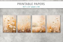 Floral Painting Junk Journal Papers Product Image 2