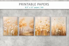 Abstract Flowers Illustration Painting Junk Journal Paper Product Image 2