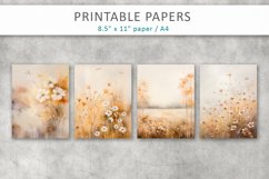 Grunge Flowers Junk Journal Papers Product Image 2