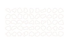 Abstract Fluid Linear Shape Set 100 V 1 Product Image 3