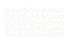 Abstract Fluid Linear Shape Set 100 V 2 Product Image 3