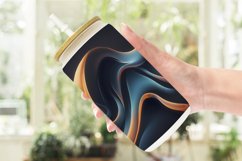 Glass Can Wraps Abstract Fluid Ripples Product Image 2