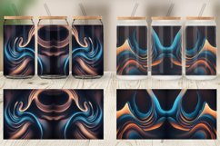 Glass Can Wraps Abstract Fluid Ripples Product Image 6