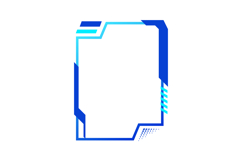Abstract futuristic interface border and frame decoration Product Image 1