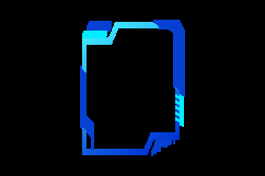 Abstract futuristic interface border and frame decoration Product Image 2