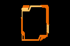 Abstract futuristic interface border and frame decoration Product Image 2
