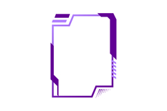 Abstract futuristic interface border and frame decoration Product Image 1