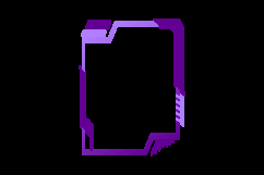 Abstract futuristic interface border and frame decoration Product Image 2