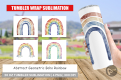 Geometric Boho Rainbow Tumbler Product Image 1