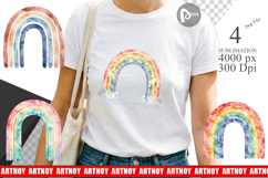 Geometric Boho Rainbow Sublimation Product Image 1