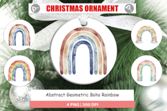 Geometric Boho Rainbow Ornament Product Image 1
