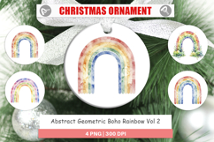 Geometric Boho Rainbow Ornament Product Image 1